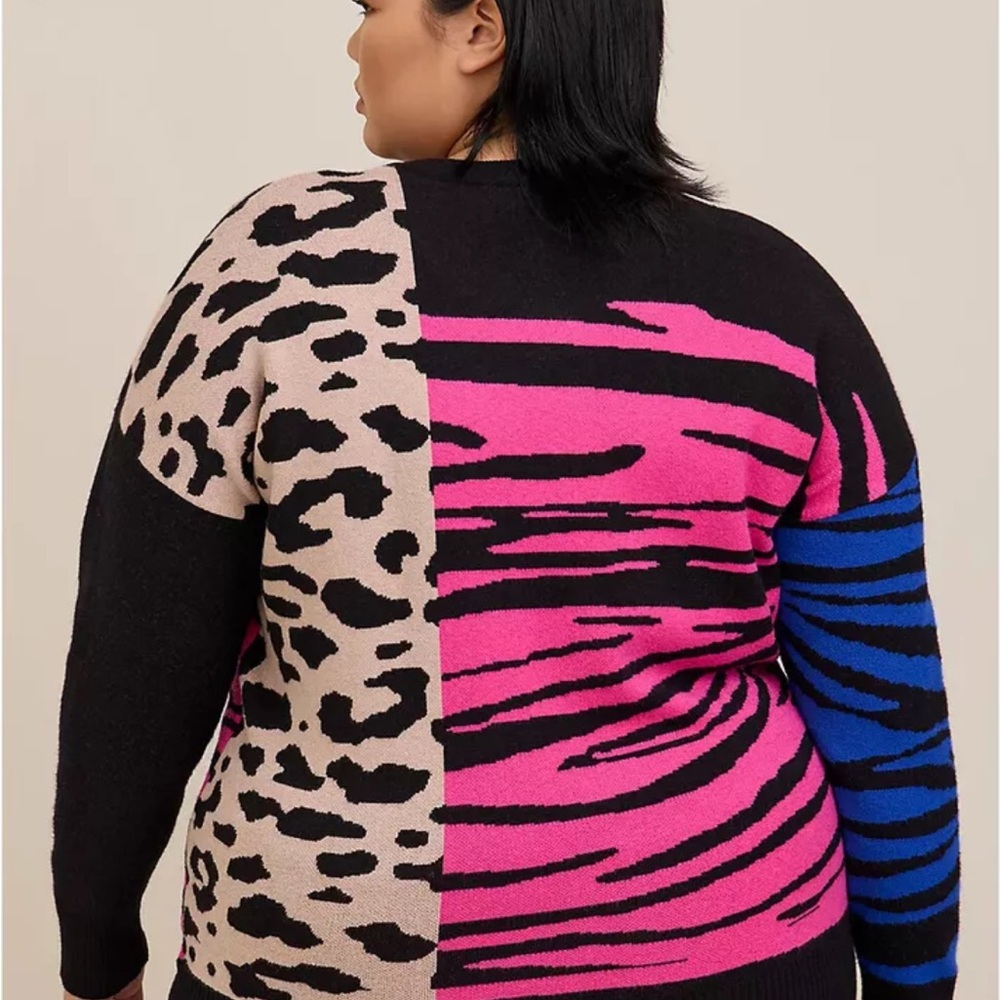 Torrid Mixie Animal Print Sweater